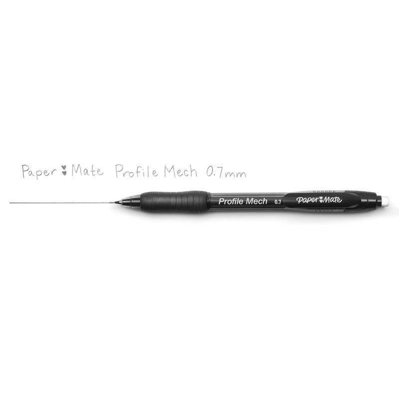 Paper Mate Profile Mech Mechanical Pencil 0.7mm #2 Pencil Lead Great for Office Supplies Classroom Supplies Drawing Pencils Sketching Pencils Black 12 Count - Image 3
